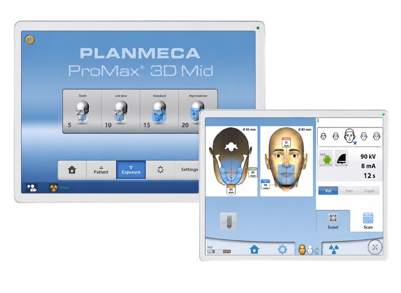 Экран управления Planmeca ProTouch